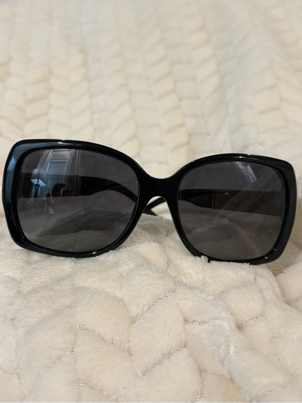 Burberry Black Oversized Square Sunglasses